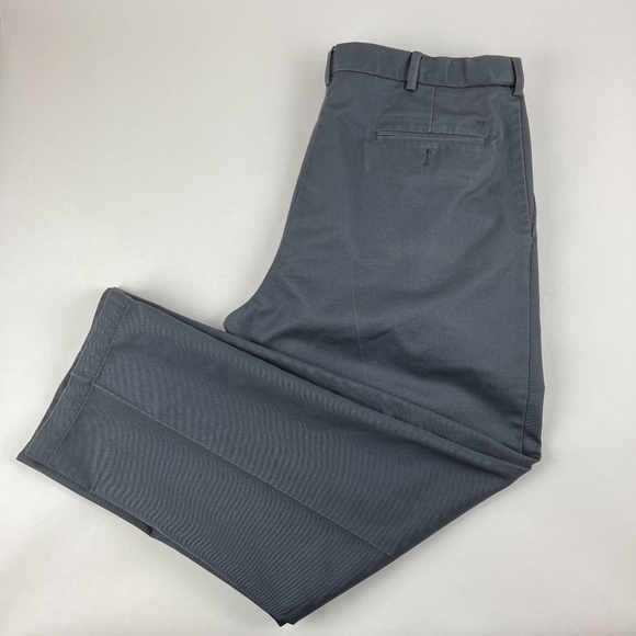 Haggar Mens Dress Pants Pleated Pressed Gray 38x30 - Picture 8 of 10